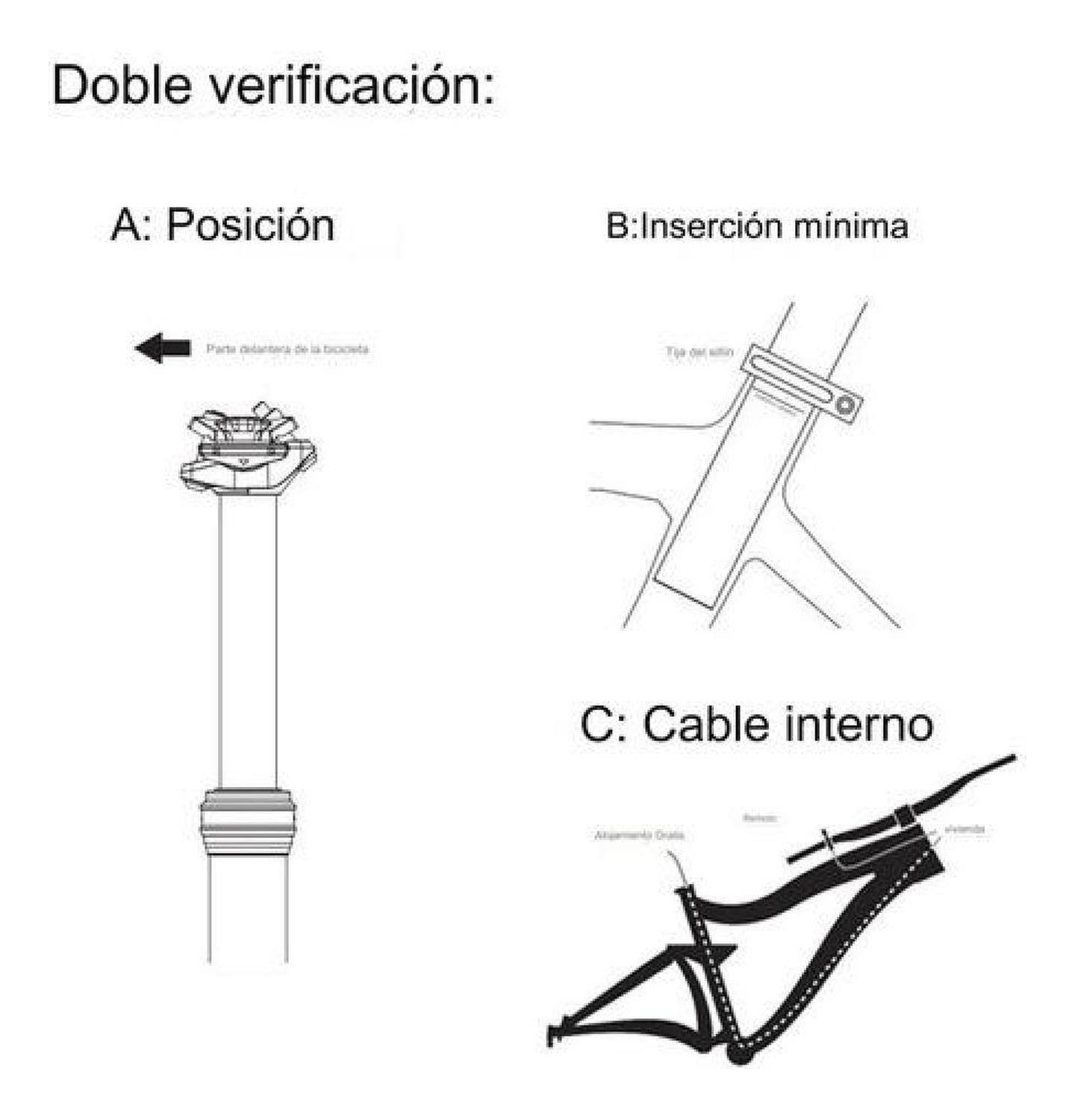 Dropper Tija Telescópica Exa 30.9 X 100, 125, 150 Y 170 Mm-7