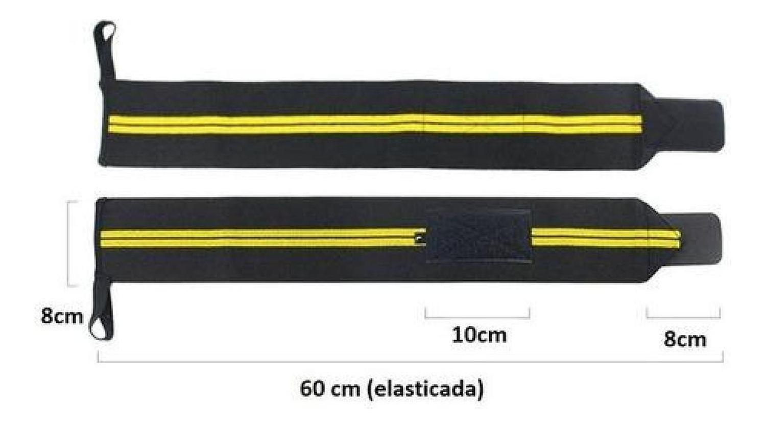 Muñequera, Straps Para Levantamiento De Pesas, Gym, Fitness Gris Talla Única-8