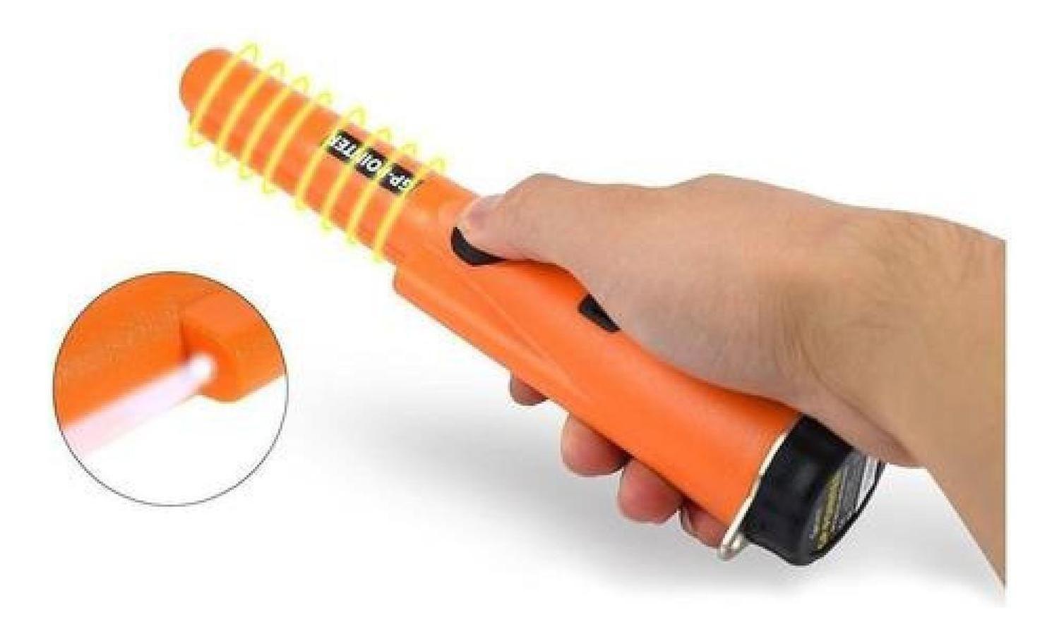 Detector Metales Profesional Portátil Pinpointer Preciso Naranjo-4