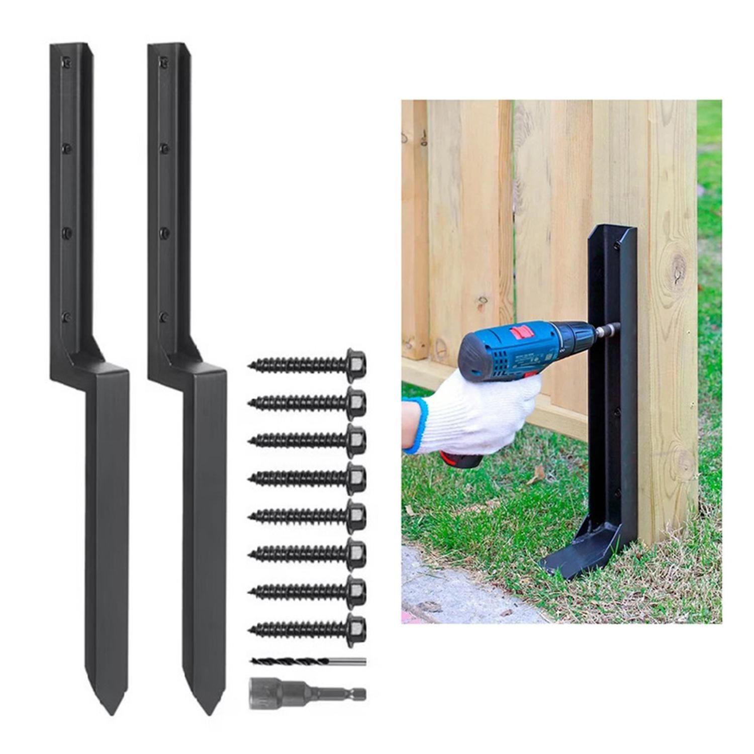 Estaca De Acero Para Reparar Postes Y Cercos Madera-0