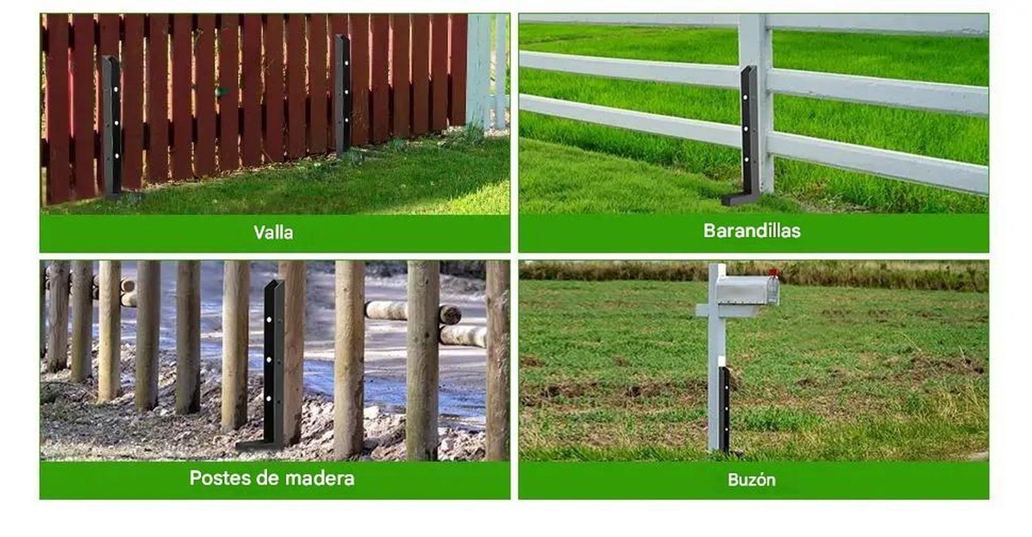 Estaca De Acero Para Reparar Postes Y Cercos Madera-7