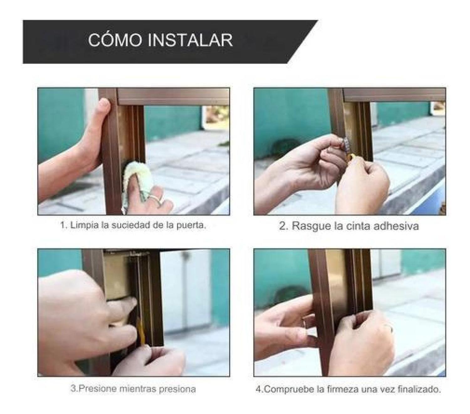 Burlete Cinta 2.5mt Aislante Térmico Adhesivo Puerta Ventana-6