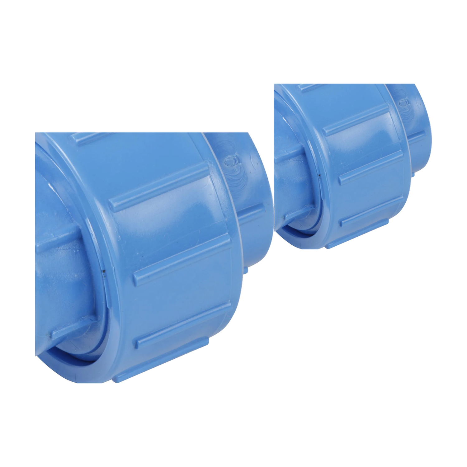 Pack 2 Unión Americana PVC 20mm PN10 Cementar Azul CESMEC-0