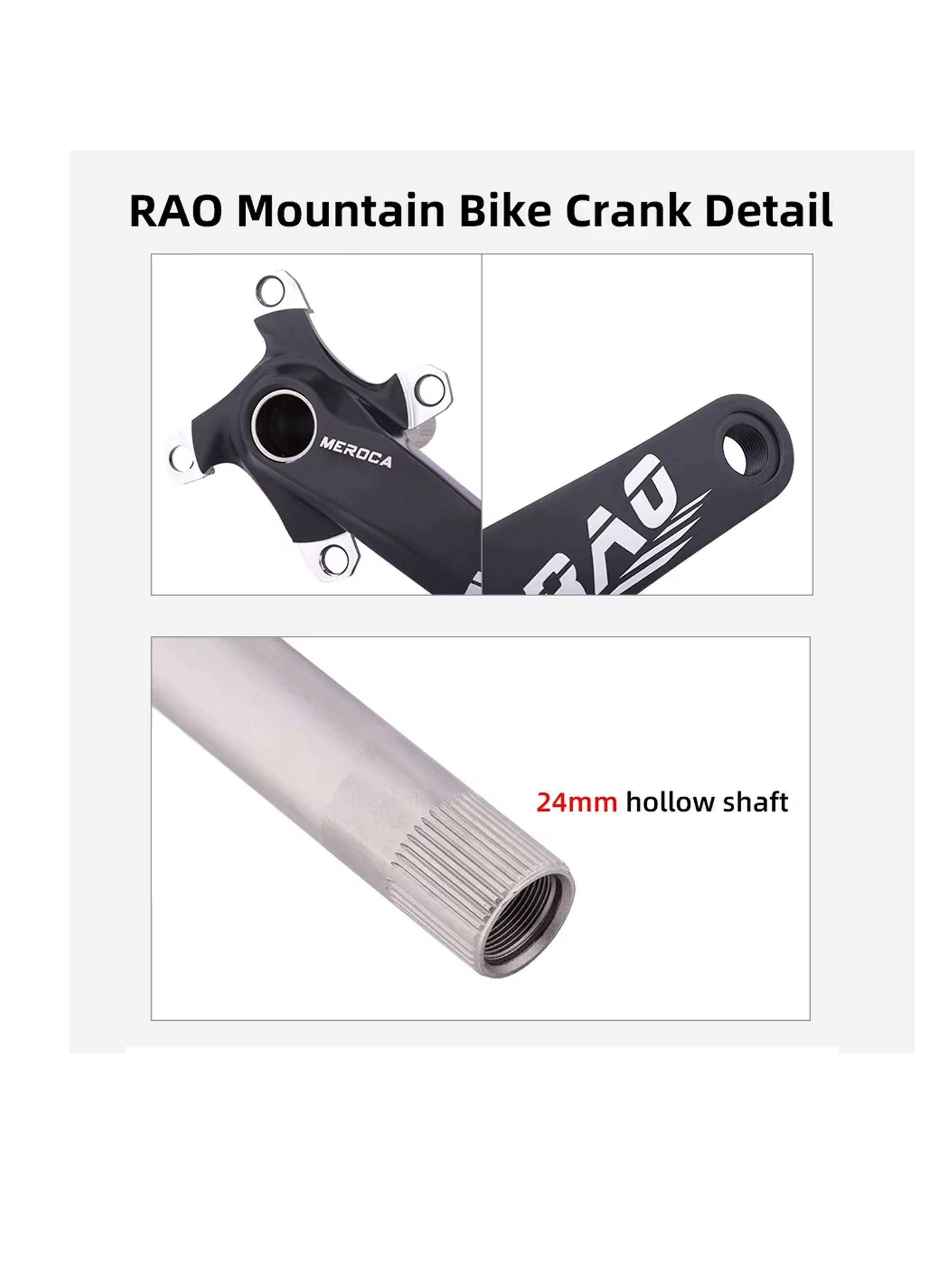 Juego Volante Plato Bielas 170mm Motor Bicicleta Mtb-3