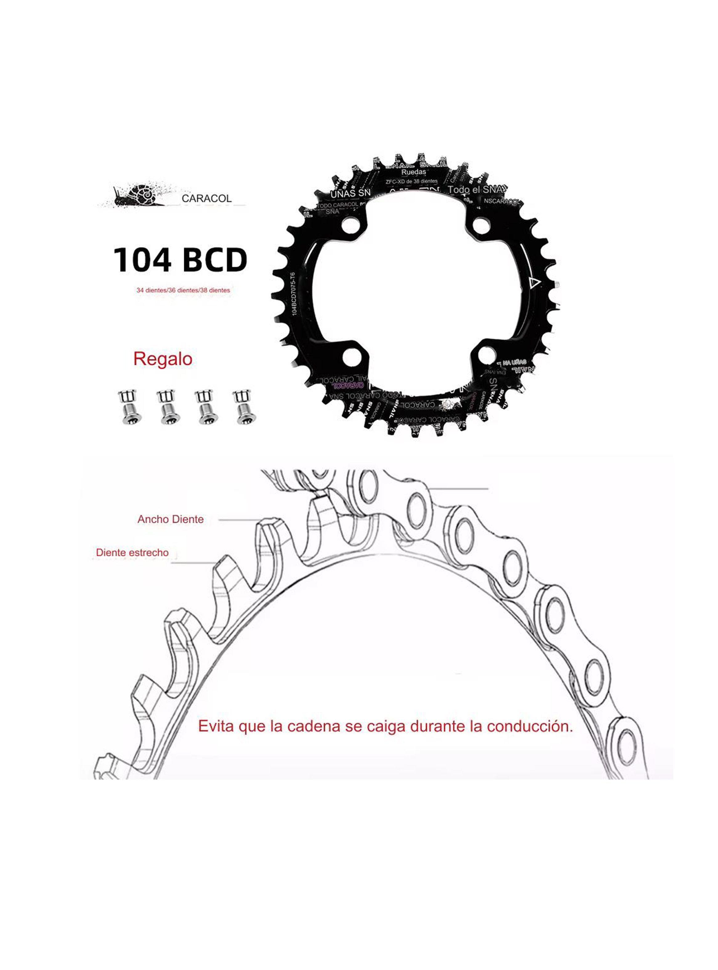 Juego Volante Plato Bielas 170mm Motor Bicicleta Mtb-4