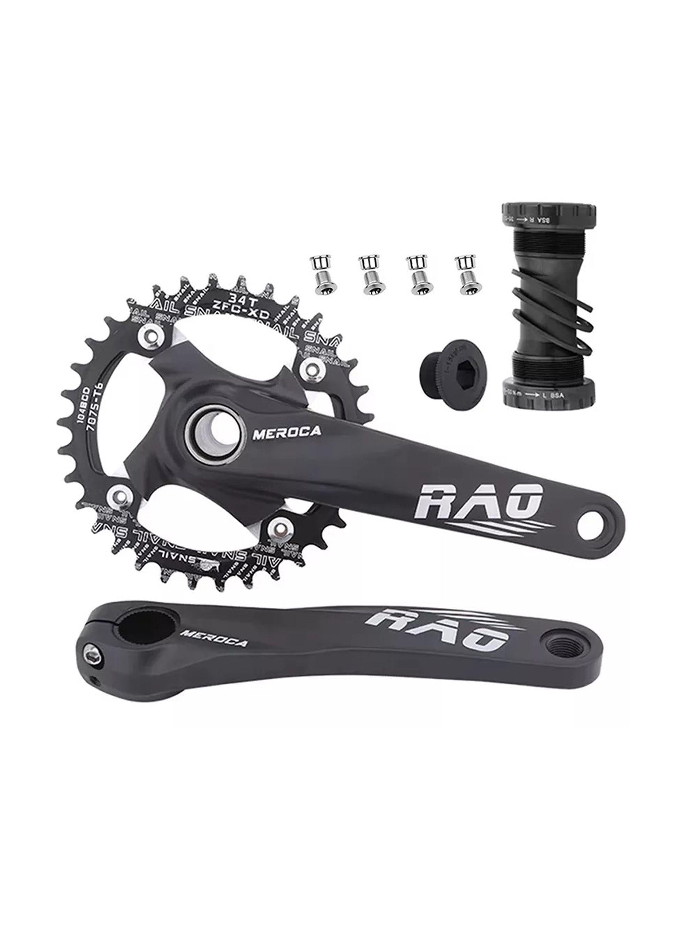 Juego Volante Plato Bielas 170mm Motor Bicicleta Mtb-0