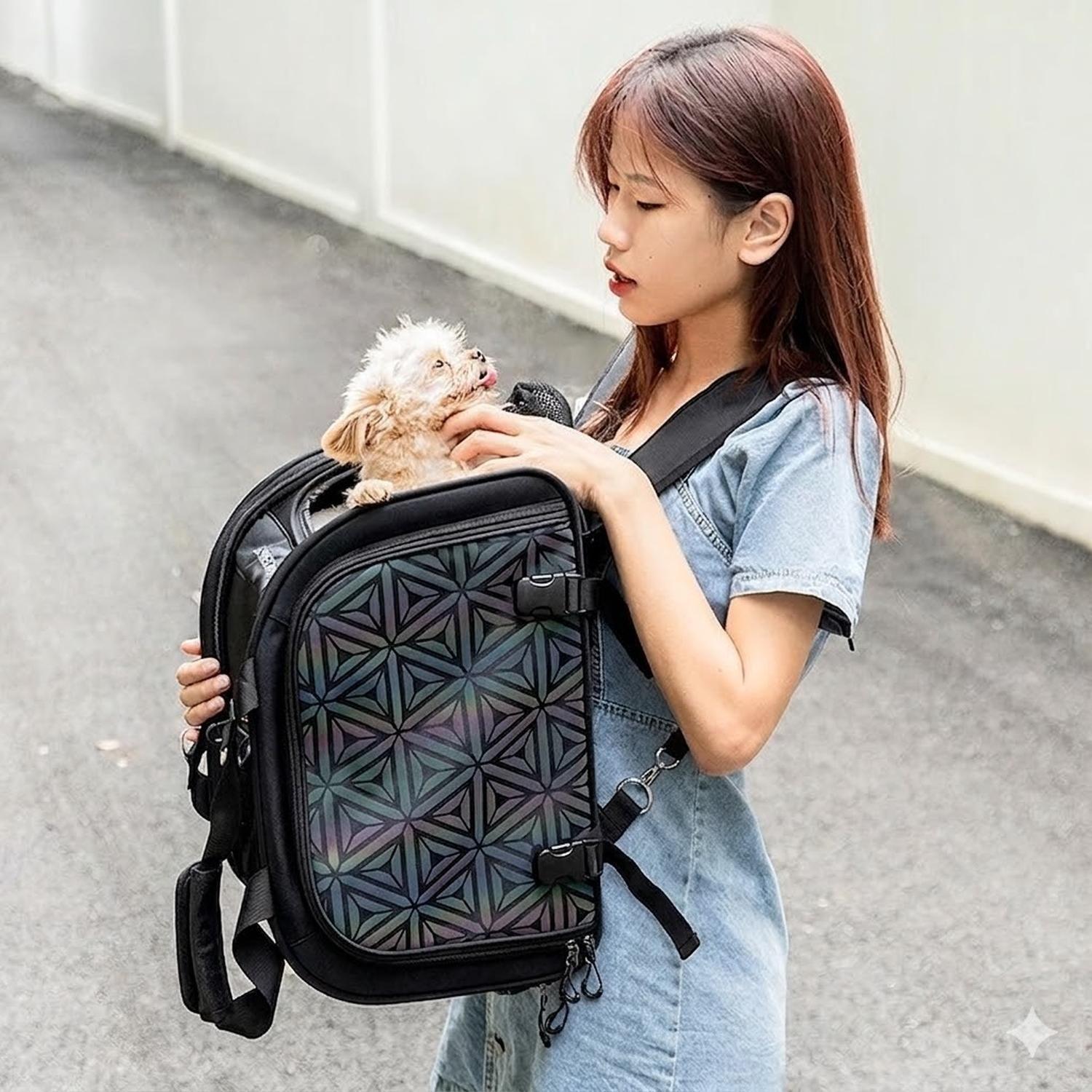 Bolso Transportador De Mascotas Rockbros Para Bicicleta-3