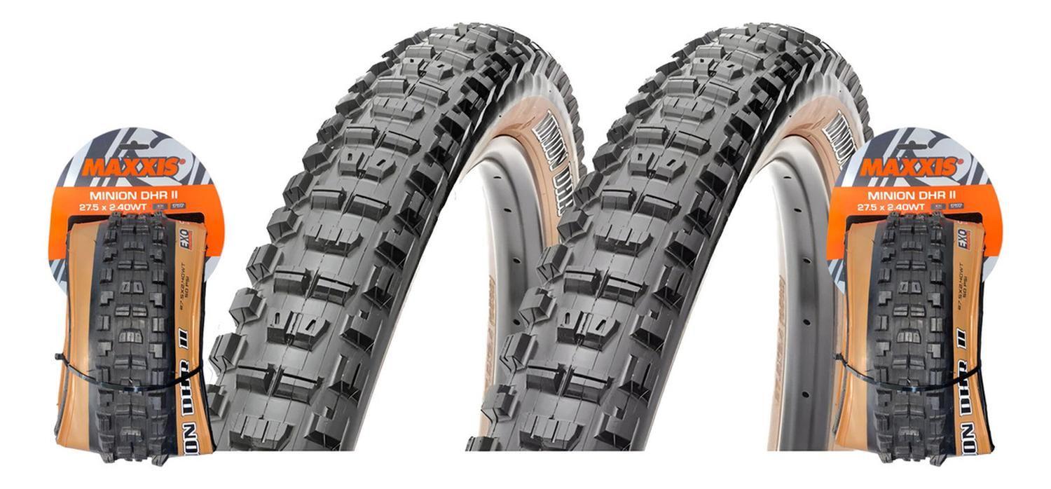 Pack 2 Neumático Maxxis Minion Dhr Ii Skinwall 27.5x2.40wt Marrón-0