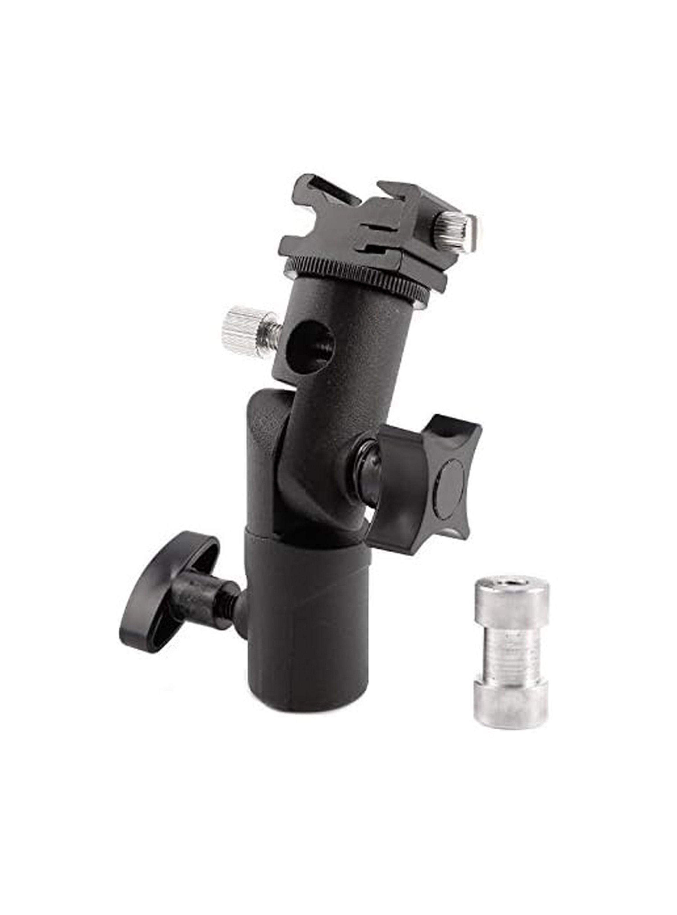 Swivel Soporte De Zapata Para Flash Y Paraguas Metal-4
