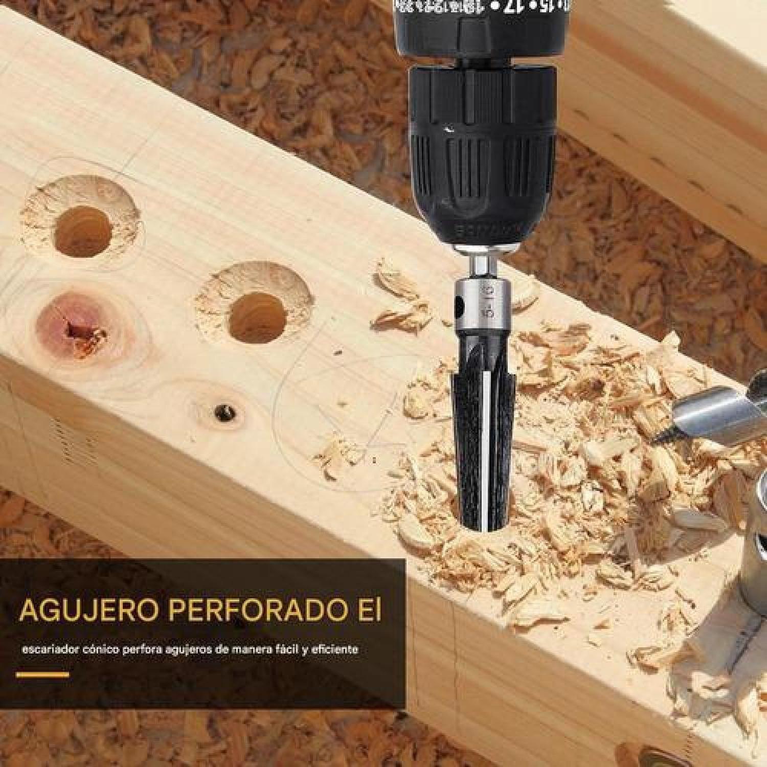 Broca Cónica Madera De Precisión Para Taladro Y Manual-6