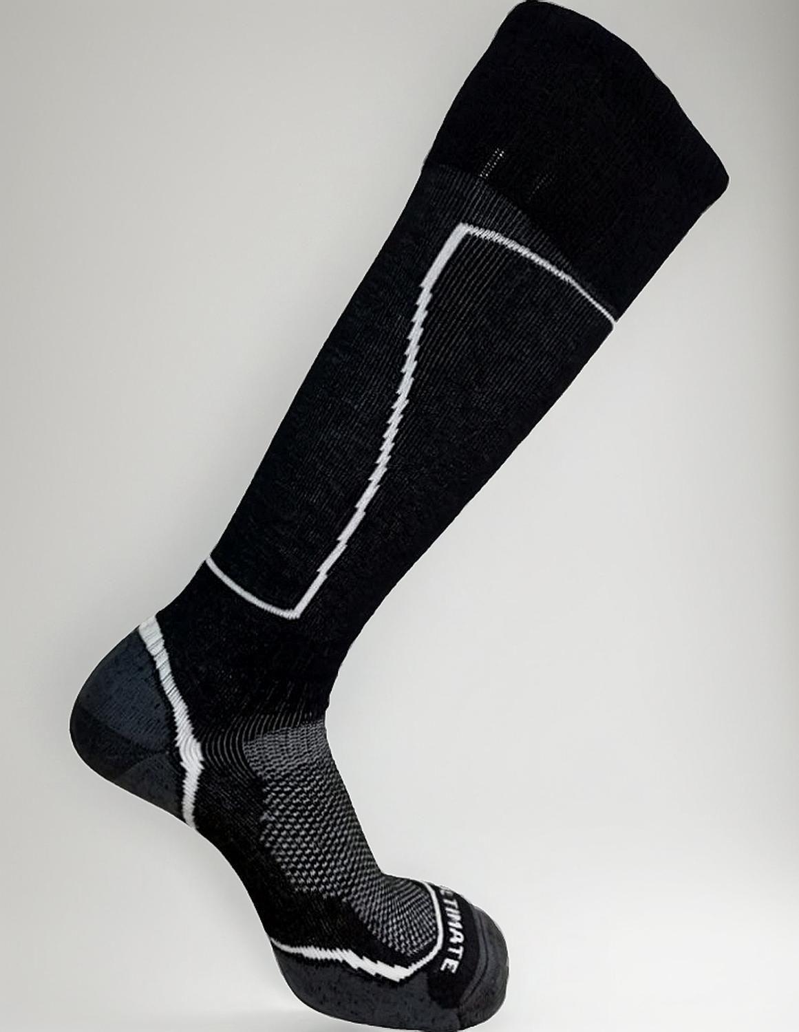 Calcetas 70% Lana Merino Para Ski Y Snowboard, Invierno L negro-0