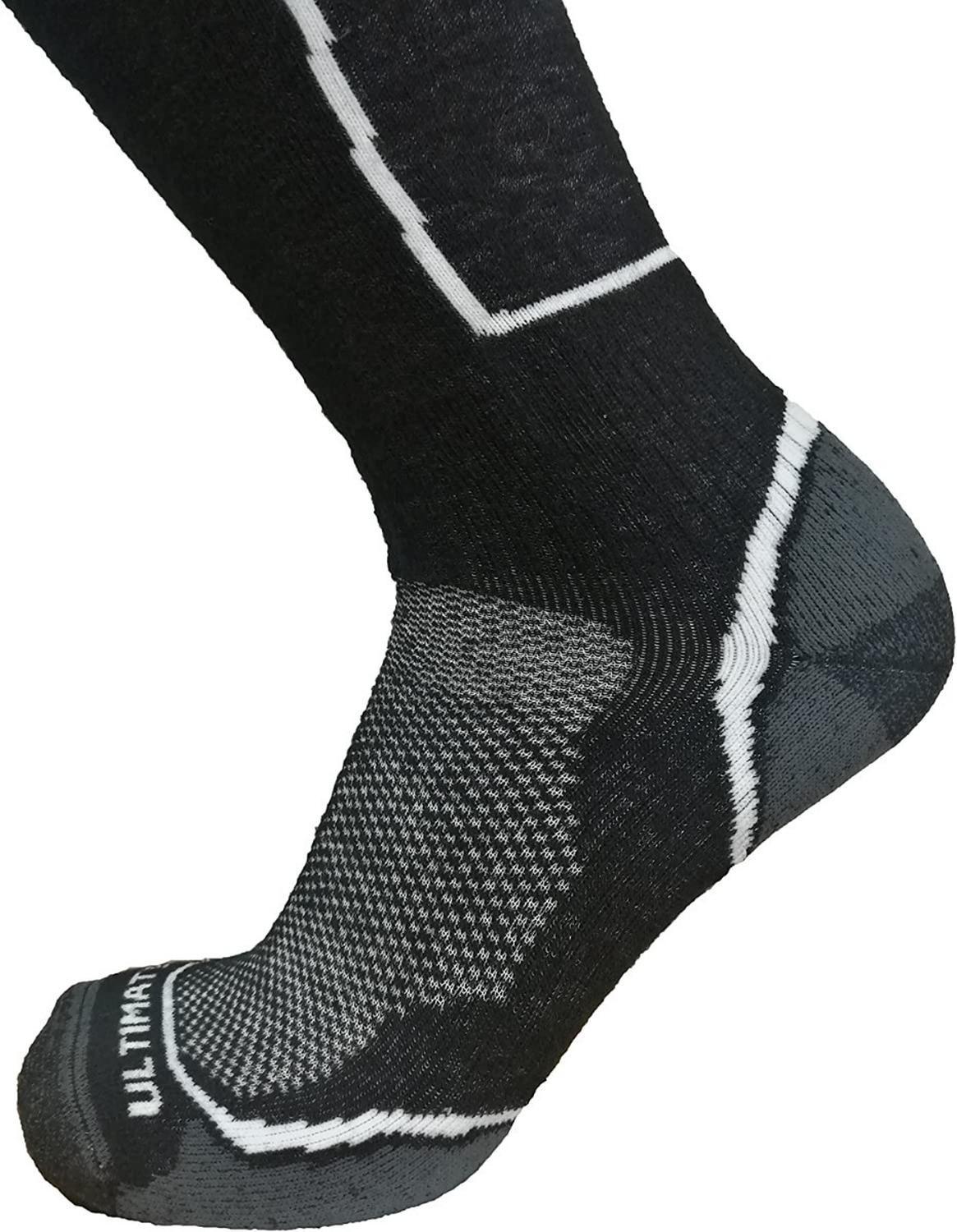 Calcetas 70% Lana Merino Para Ski Y Snowboard, Invierno L negro-1