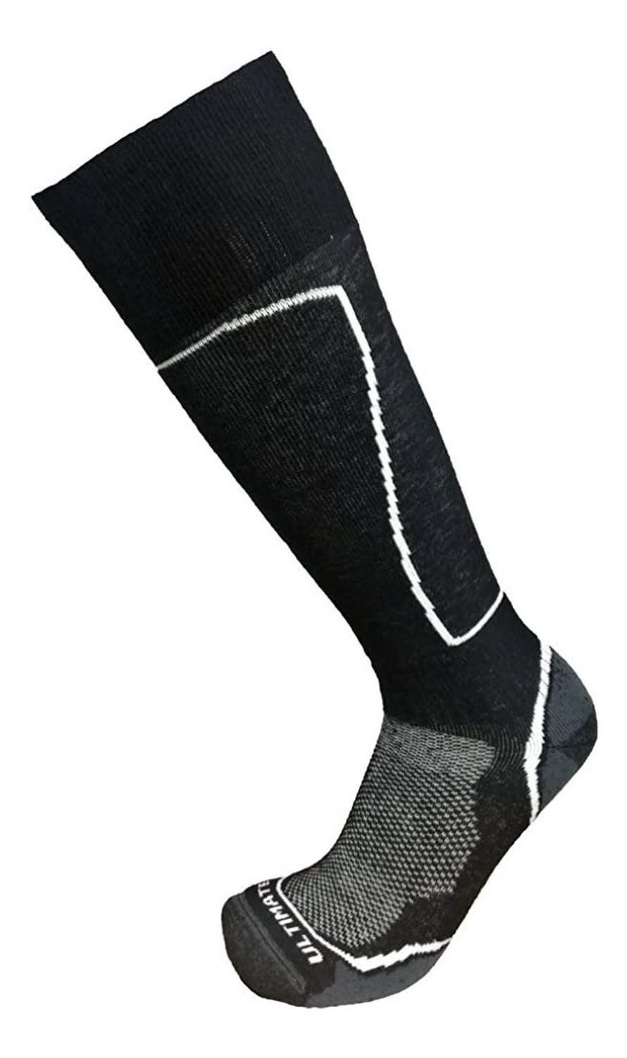 Calcetas 70% Lana Merino Para Ski Y Snowboard, Invierno L negro-3