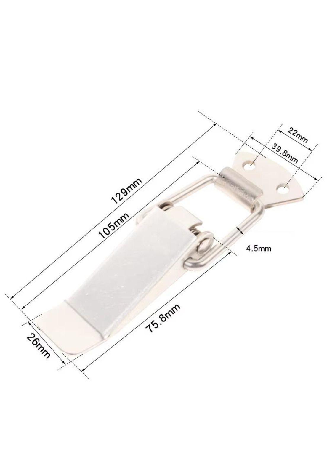 Clamp Pestillo Tipo Palanca Inoxidable Cajas y Muebles 130mm-8