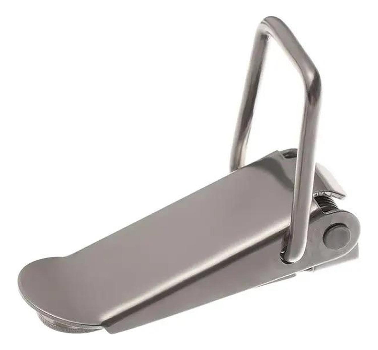Clamp Pestillo Tipo Palanca Inoxidable Cajas Y Muebles 130mm Plateado-4