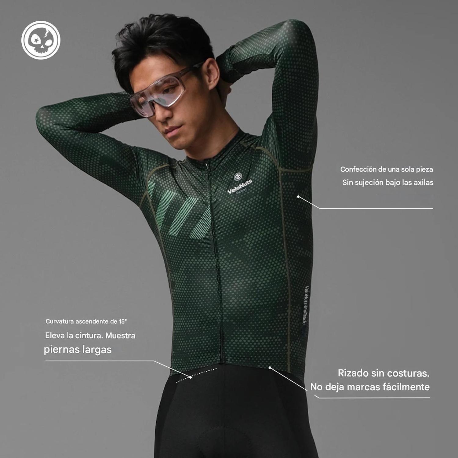 Tricota Ciclismo Hombre VeloNuts Pro Manga Larga Verano-3
