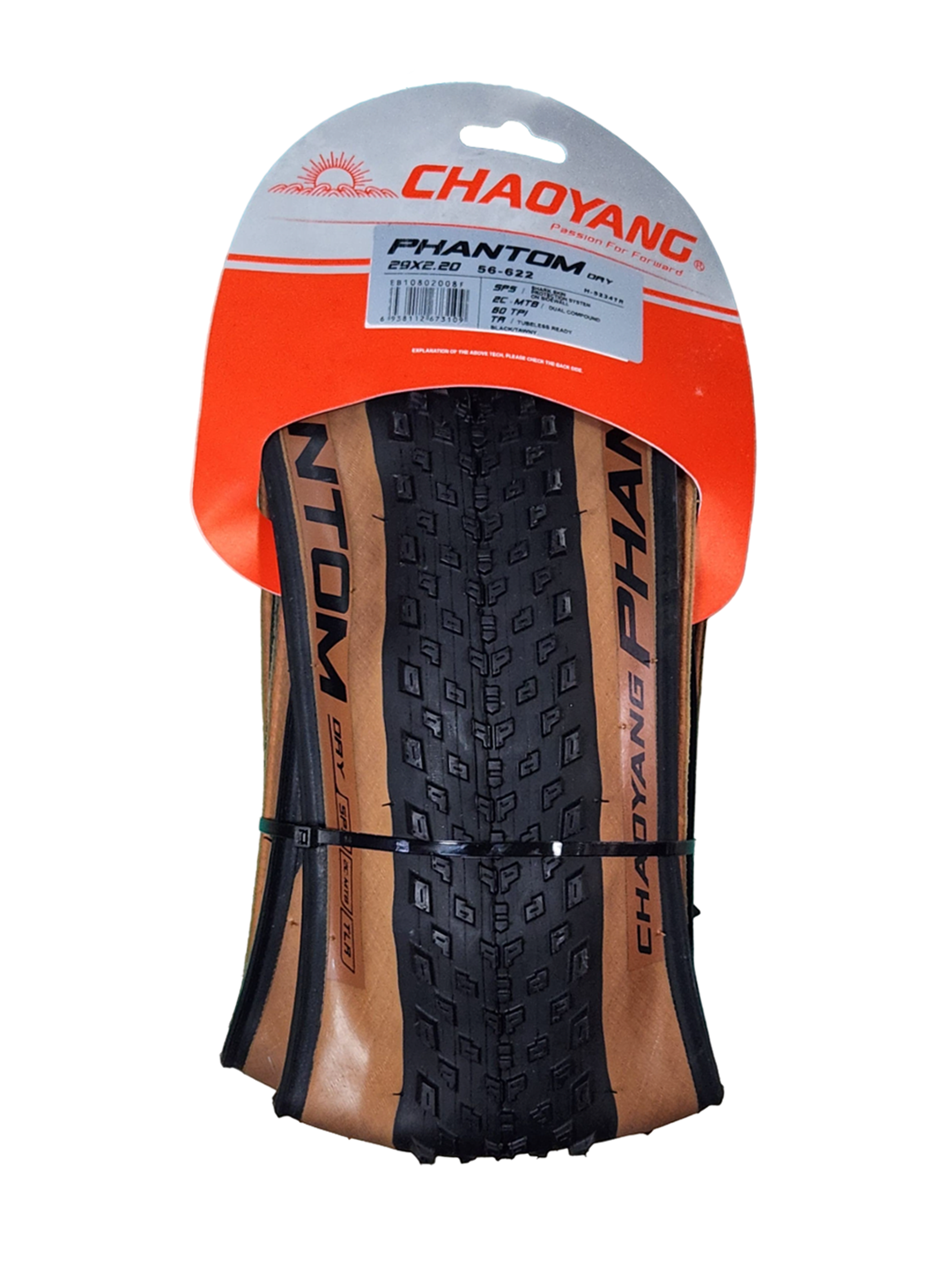 Neumático Chaoyang Phantom Dry 29x2.20 Tr Mtb Tanwall Kevlar-5