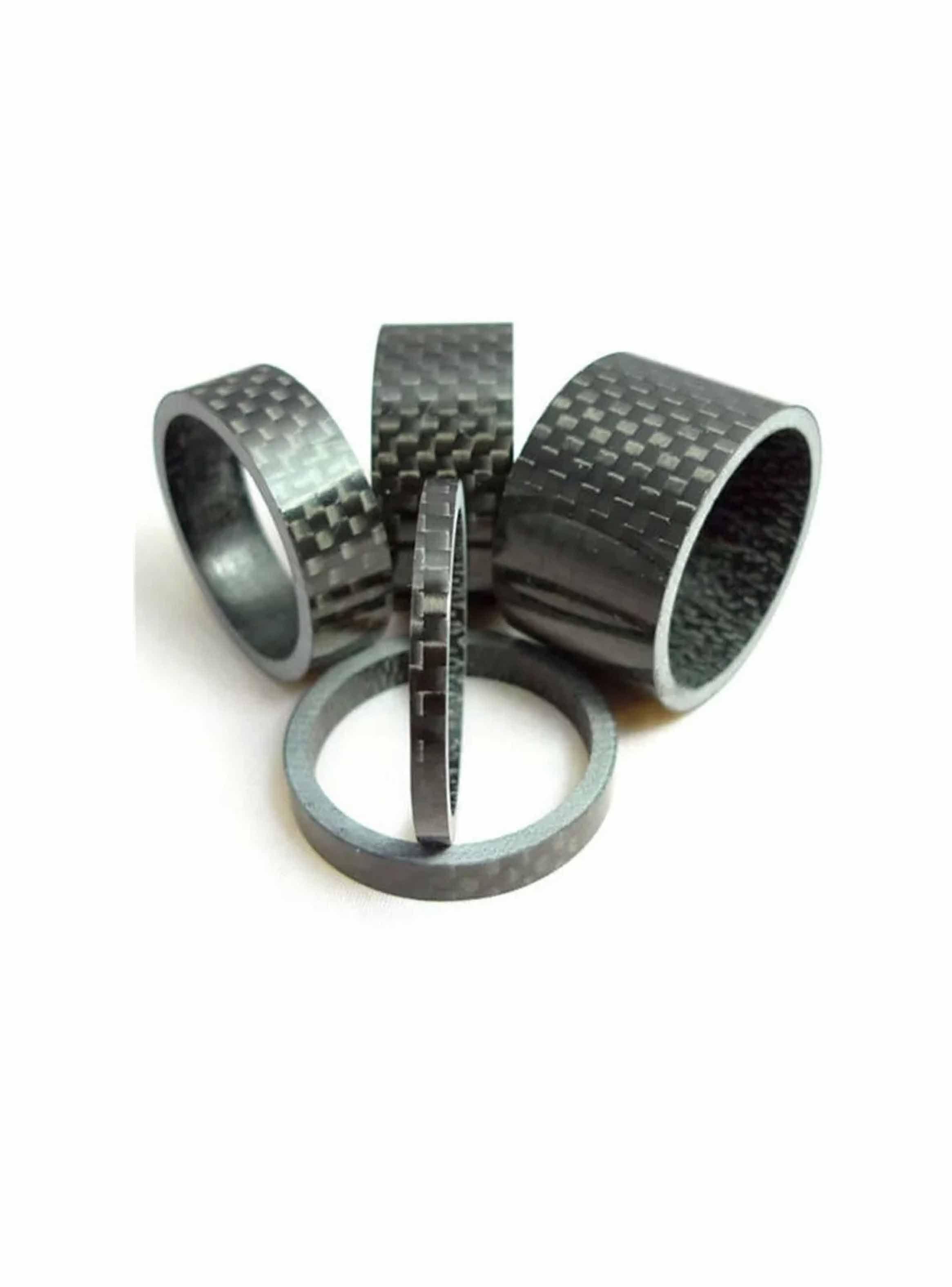 Set Espaciadores De Carbono 7gr Para Dirección Bicicleta-2