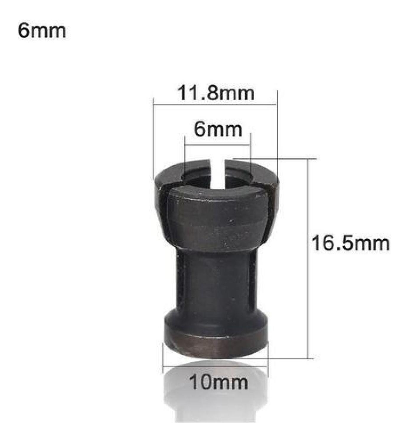 3 Adaptadores De Fresa Broca Para 1/4 Pulgada, 6, Y 8 Mm-3