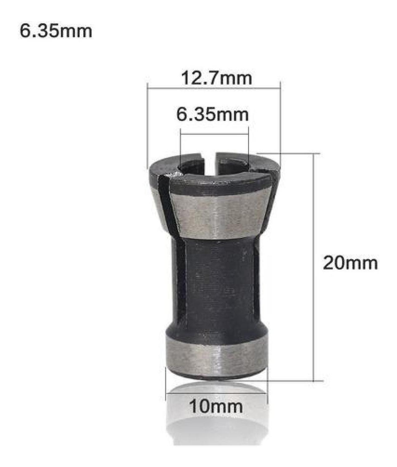 3 Adaptadores De Fresa Broca Para 1/4 Pulgada, 6, Y 8 Mm-4