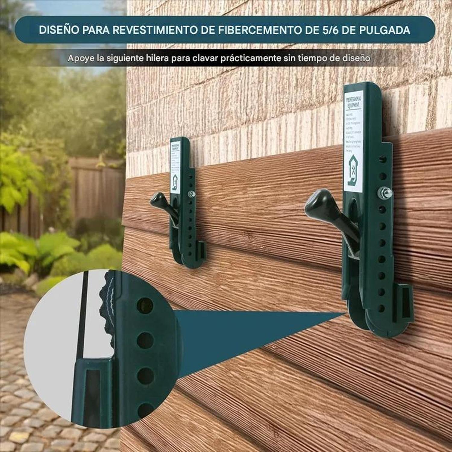 2 Soportes Niveladores Instalación Fachada Siding 5/16''-1