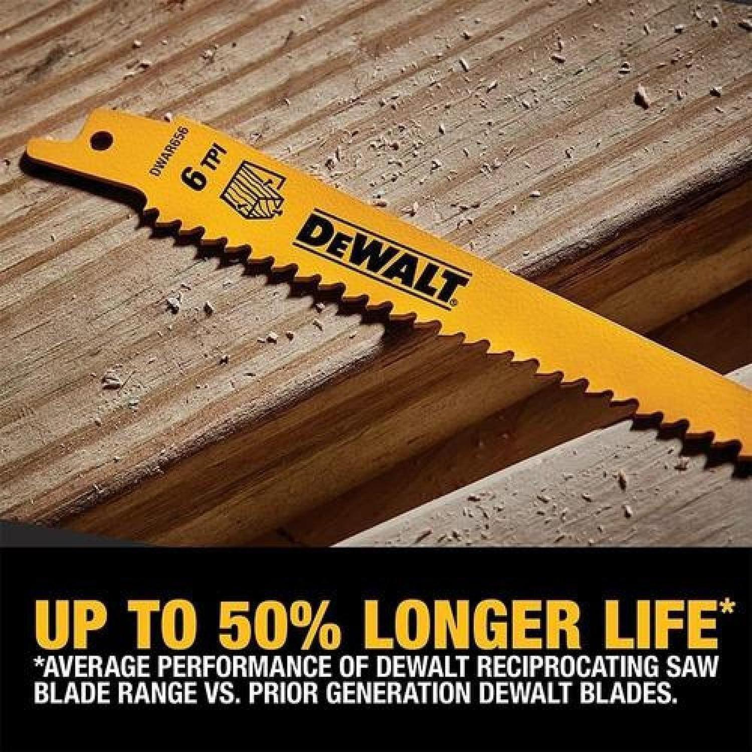 Dewalt Juego 6 Hojas De Sierra Recíproca Bimetalica Dw4856-3
