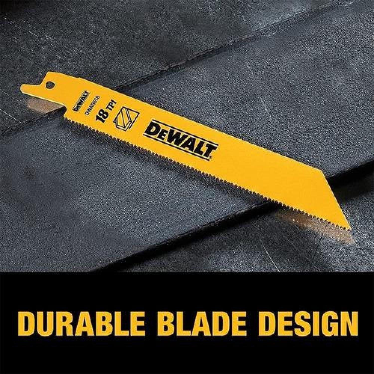 Dewalt Juego 6 Hojas De Sierra Recíproca Bimetalica Dw4856-4