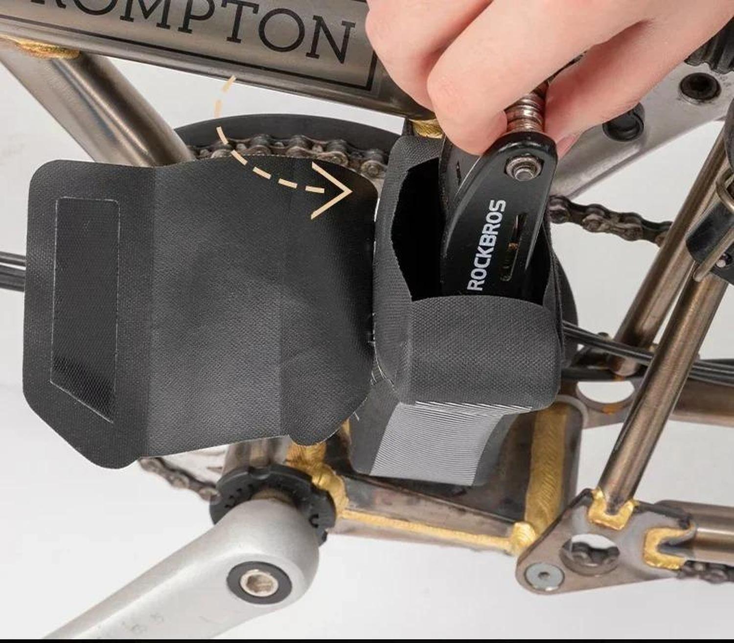 Bolsa Impermeable Rockbros Bicicleta Plegable Brompton Negro-2