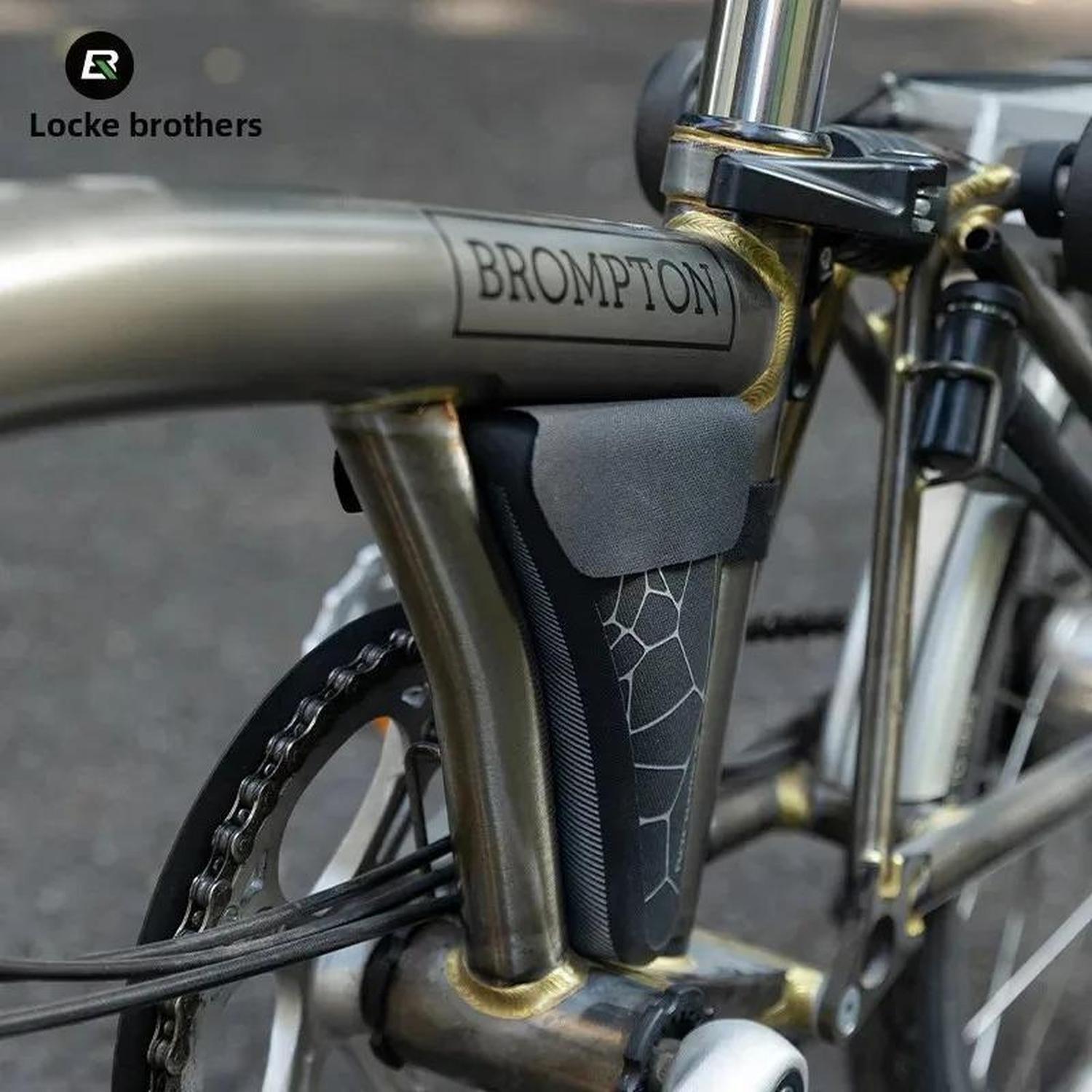 Bolsa Impermeable Rockbros Bicicleta Plegable Brompton Negro-7