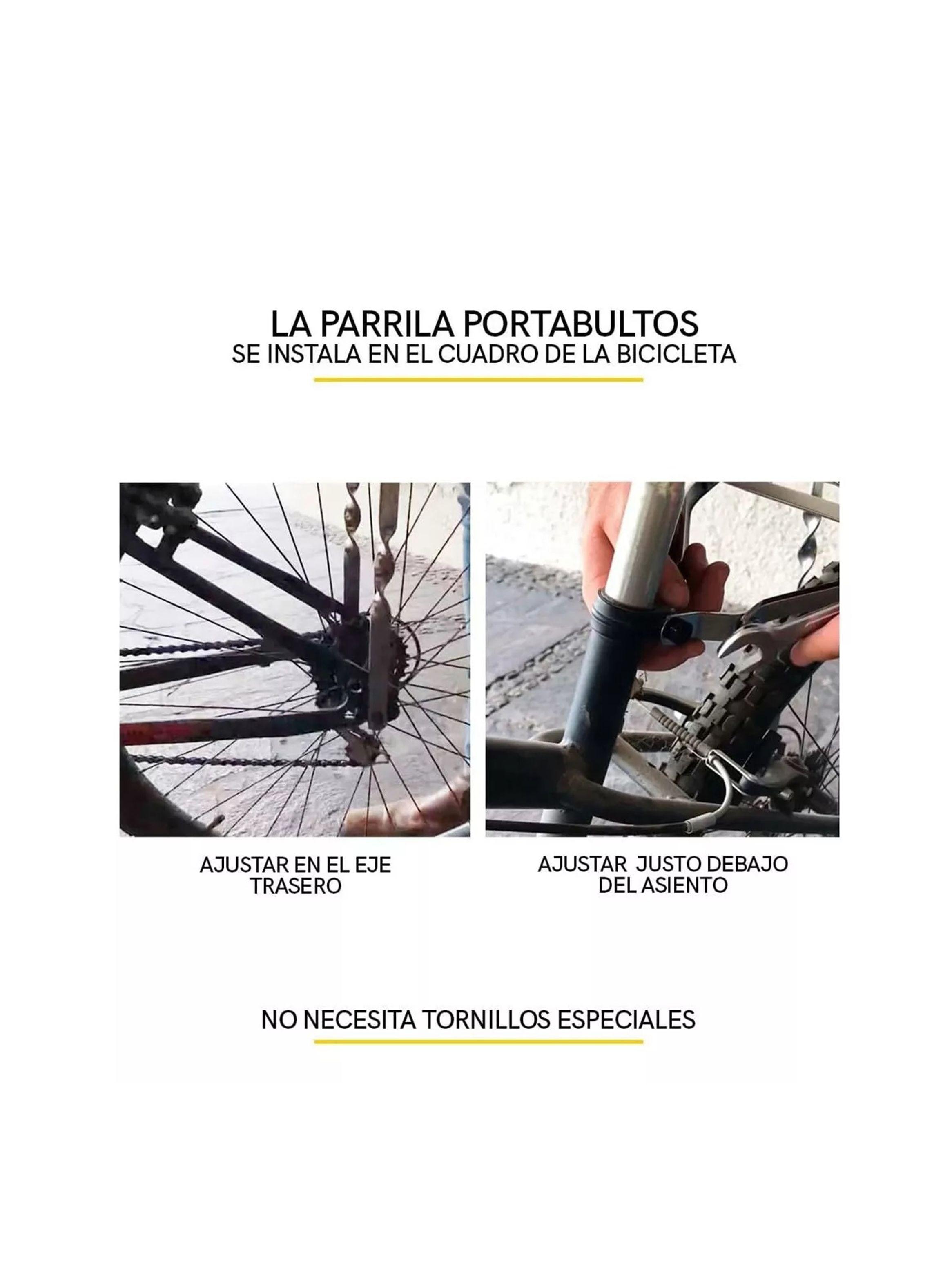 Parrilla Trasera Bicicleta 29 28 Transporte Porta Alforja-2