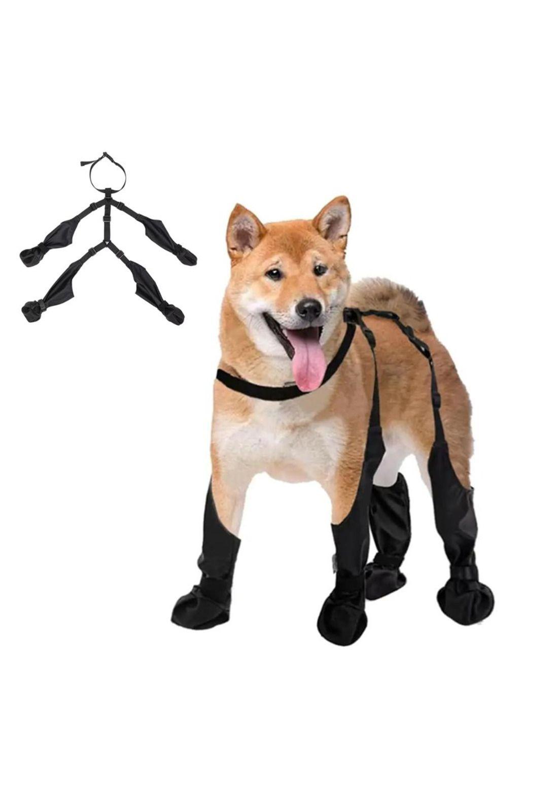 Botas Impermeables Perro Antideslizante Lluvia Agua-0