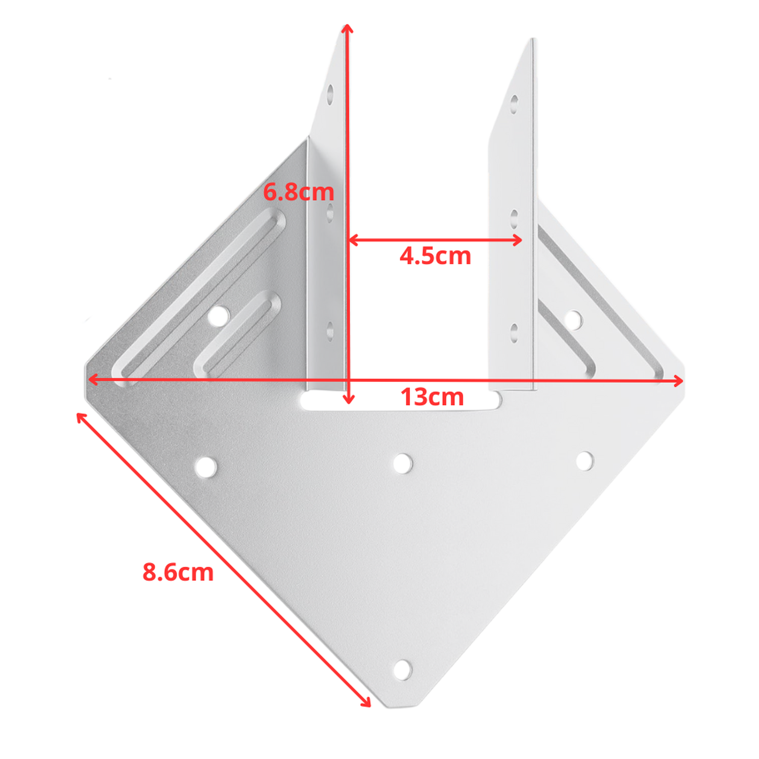 Conector Soporte Fijación Viga H1 Madera Galvanizado-6