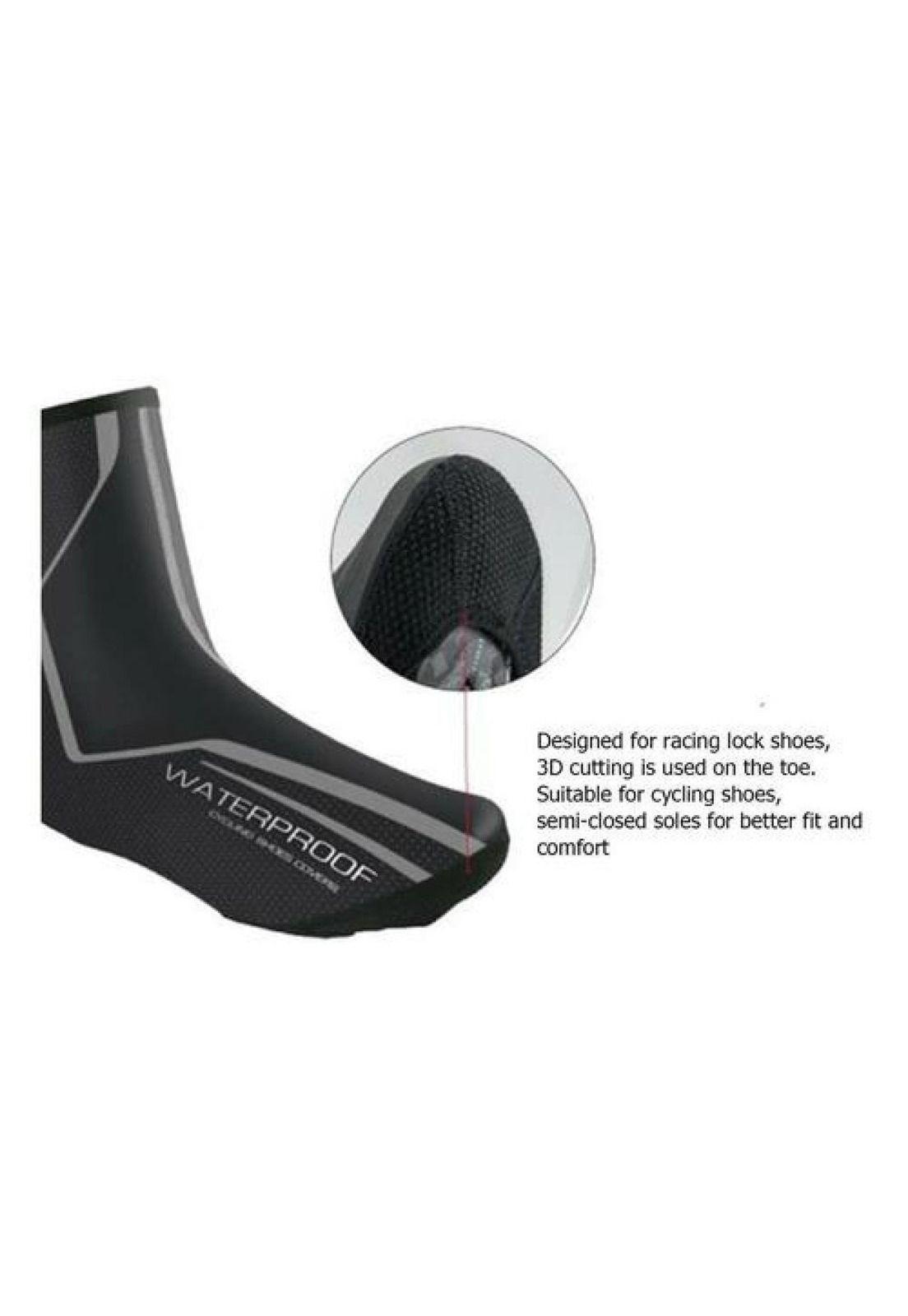 Cubrezapato Térmico Impermeable A Prueba De Viento Bicicleta-4