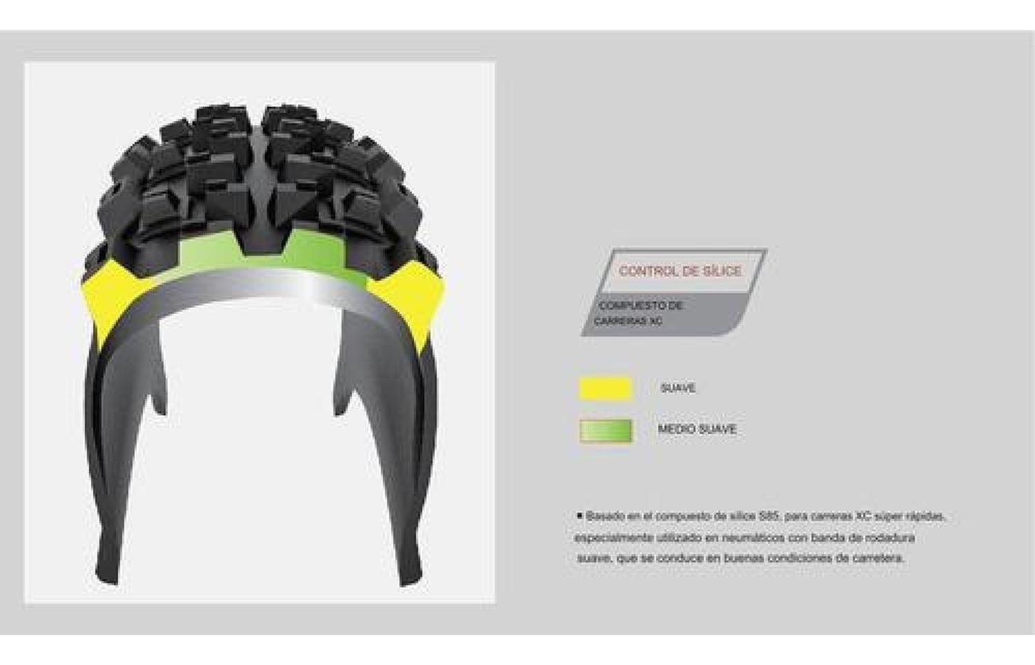 Neumatico Chaoyang Phantom Dry 29x2.2 Tr 2c Mtb 60tpi Kevlar Negro-4