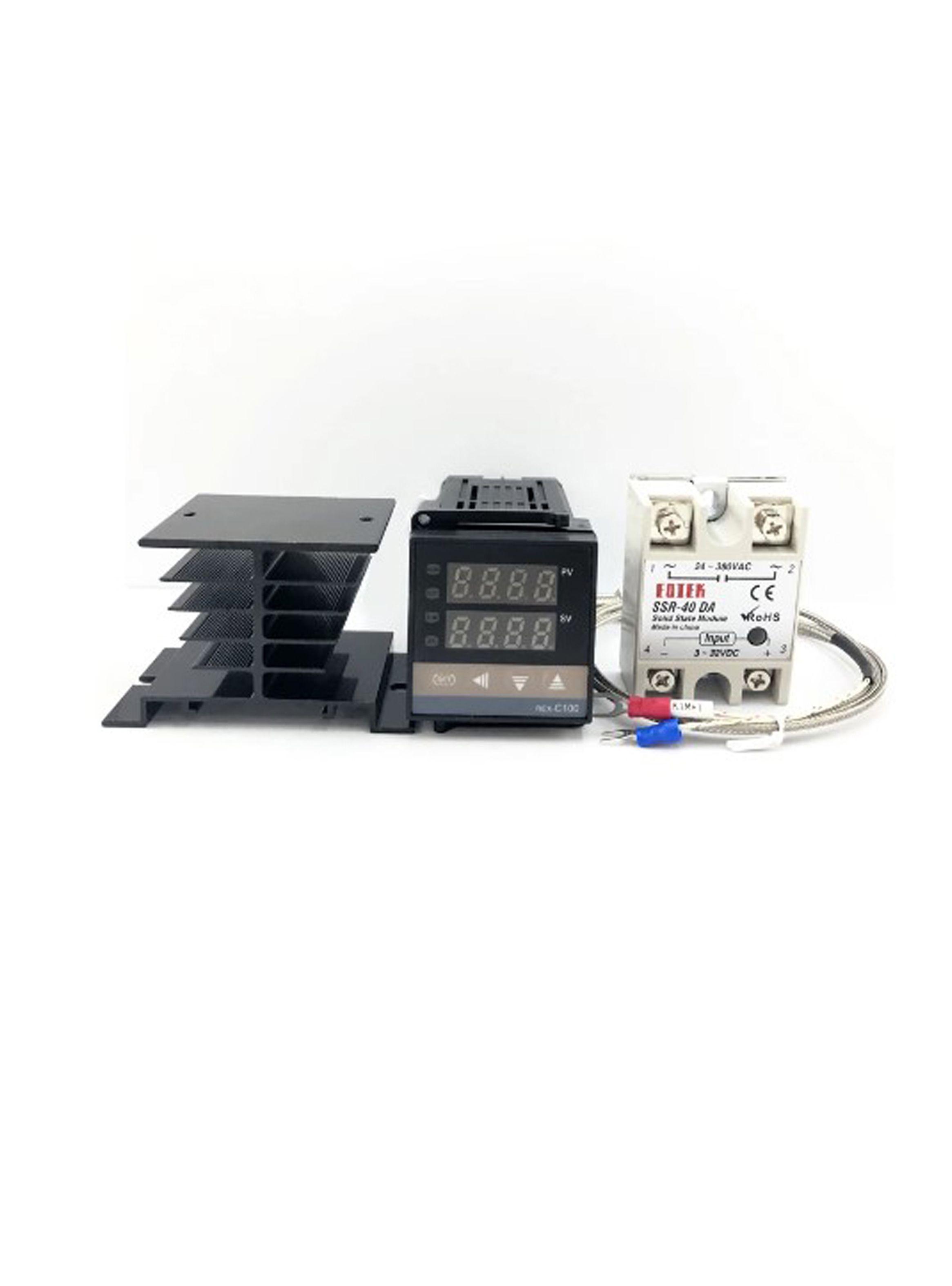 Termostato Control Temperatura Digital Lcd Pid Rex-c100 + K-1