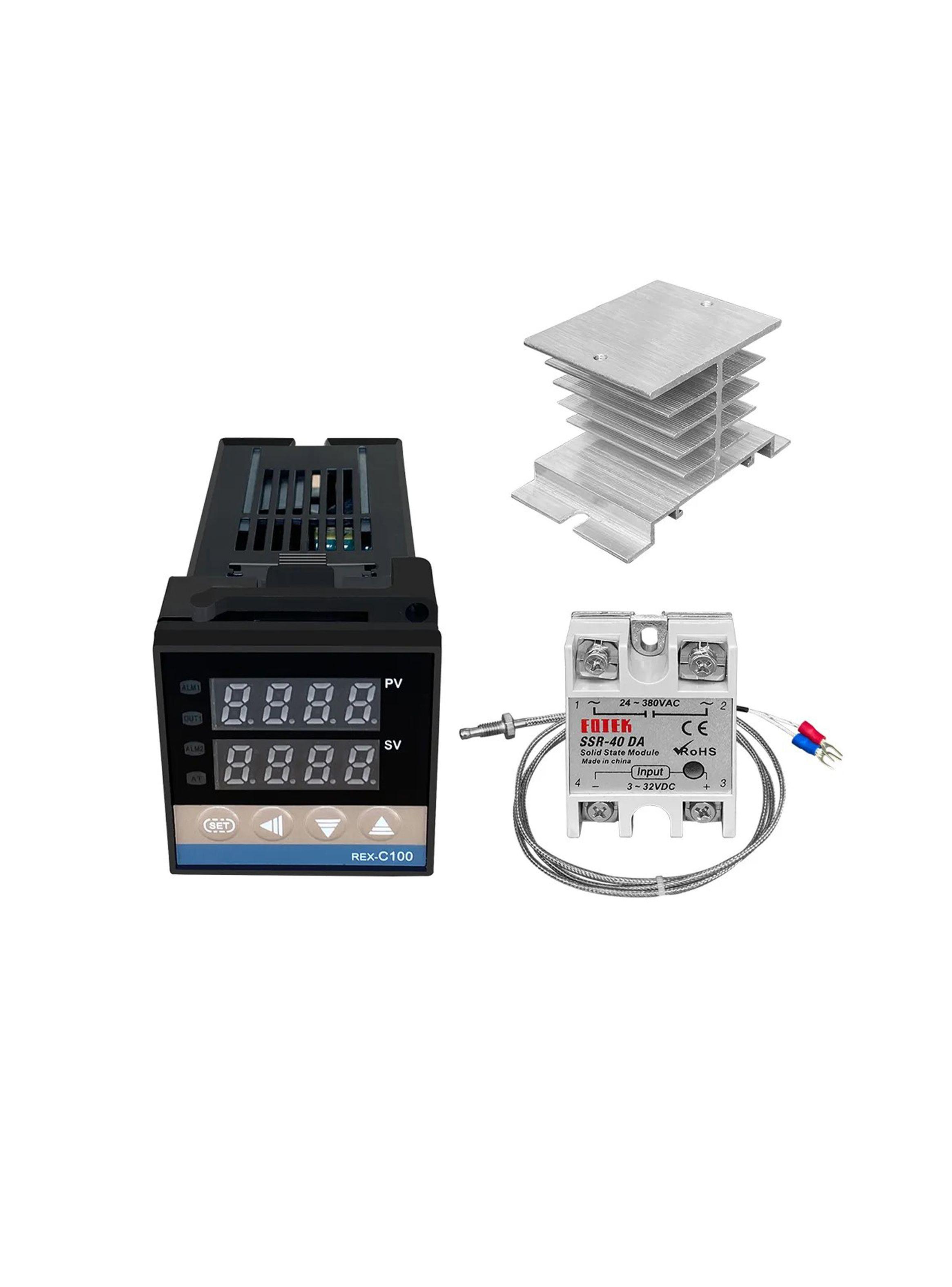 Termostato Control Temperatura Digital Lcd Pid Rex-c100 + K-4