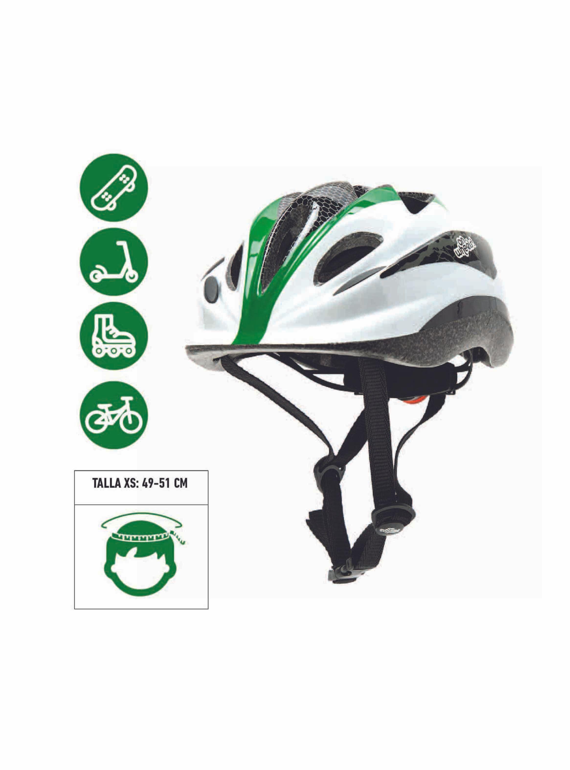 Casco Infantil Deportivo Con Luz On Wheels Bicicleta Scooter-2