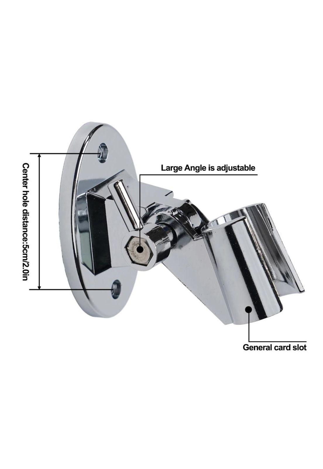 Soporte ducha pared ABS cromado ajustable universal-8