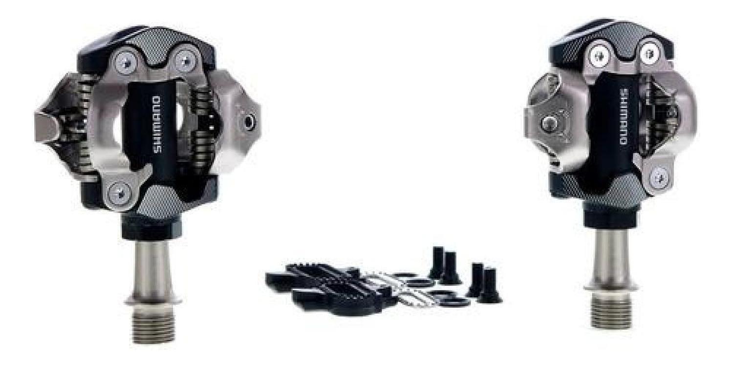 Pedales Shimano Deore Xt Pd-m8100 Spd Xc Mtb Con Calas Sh51 Negro-6