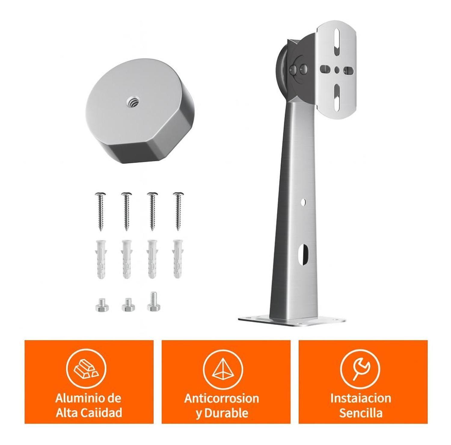 Soporte Pared Starlink Mini Ajustable Con Adaptador Aluminio Plateado-6