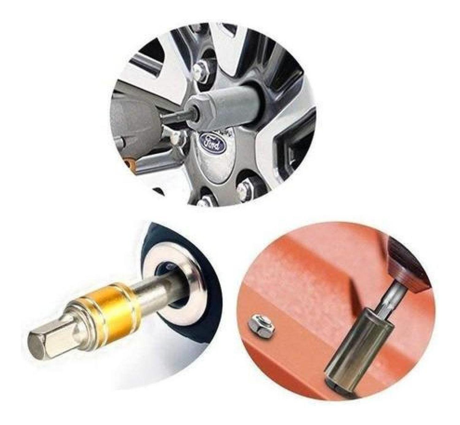 Set 3 Adaptadores De Dados Taladro Extensión 1/4, 3/8, 1/2-3