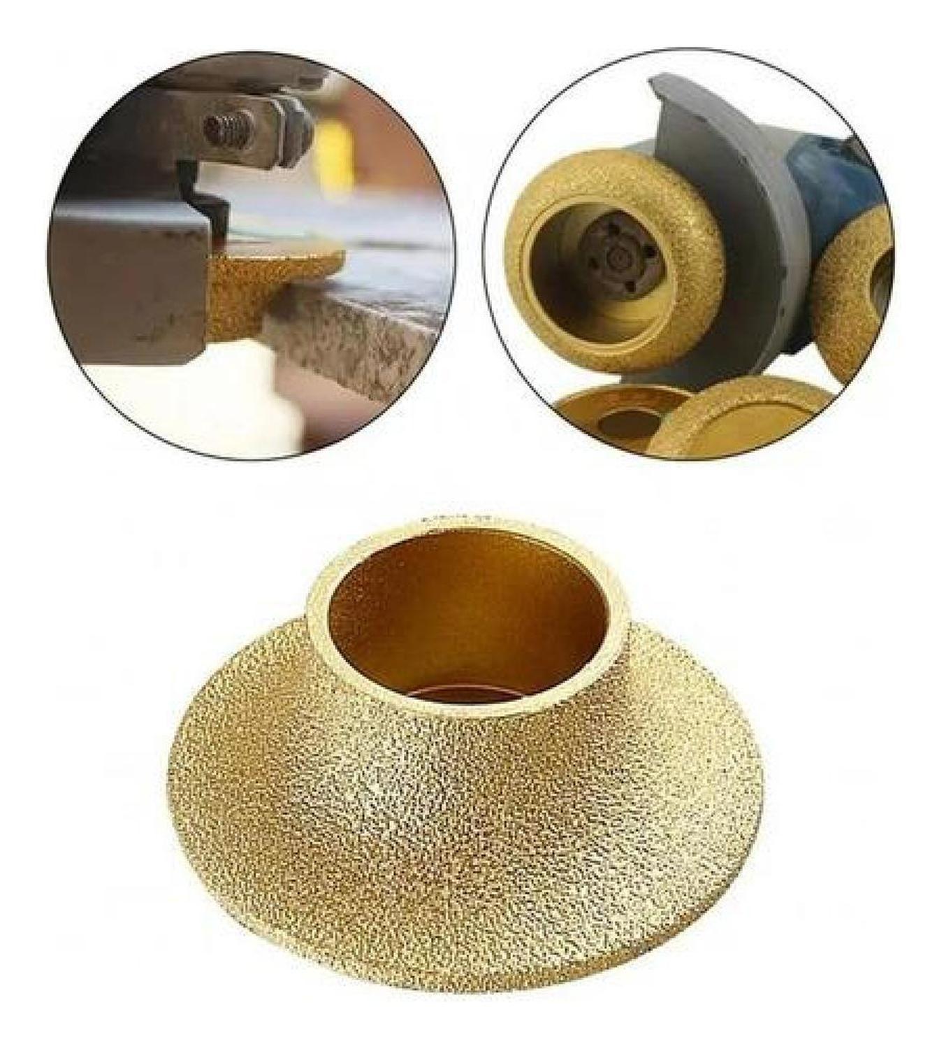 Disco Diamantado Borde Semi Circular Esmeril Granito Marmol Dorado Oscuro-2