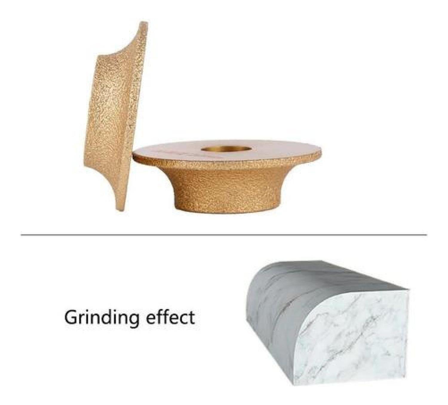 Disco Diamantado Borde Semi Circular Esmeril Granito Marmol Dorado Oscuro-4