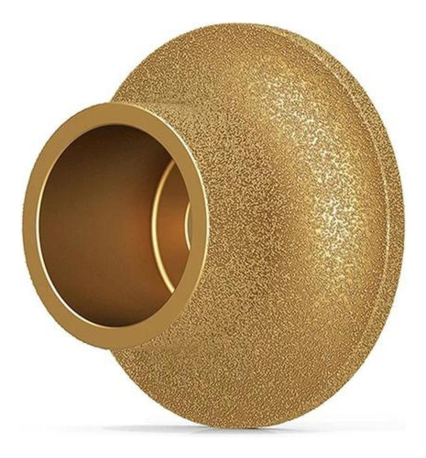 Disco Diamantado Borde Semi Circular Esmeril Granito Marmol Dorado Oscuro-6