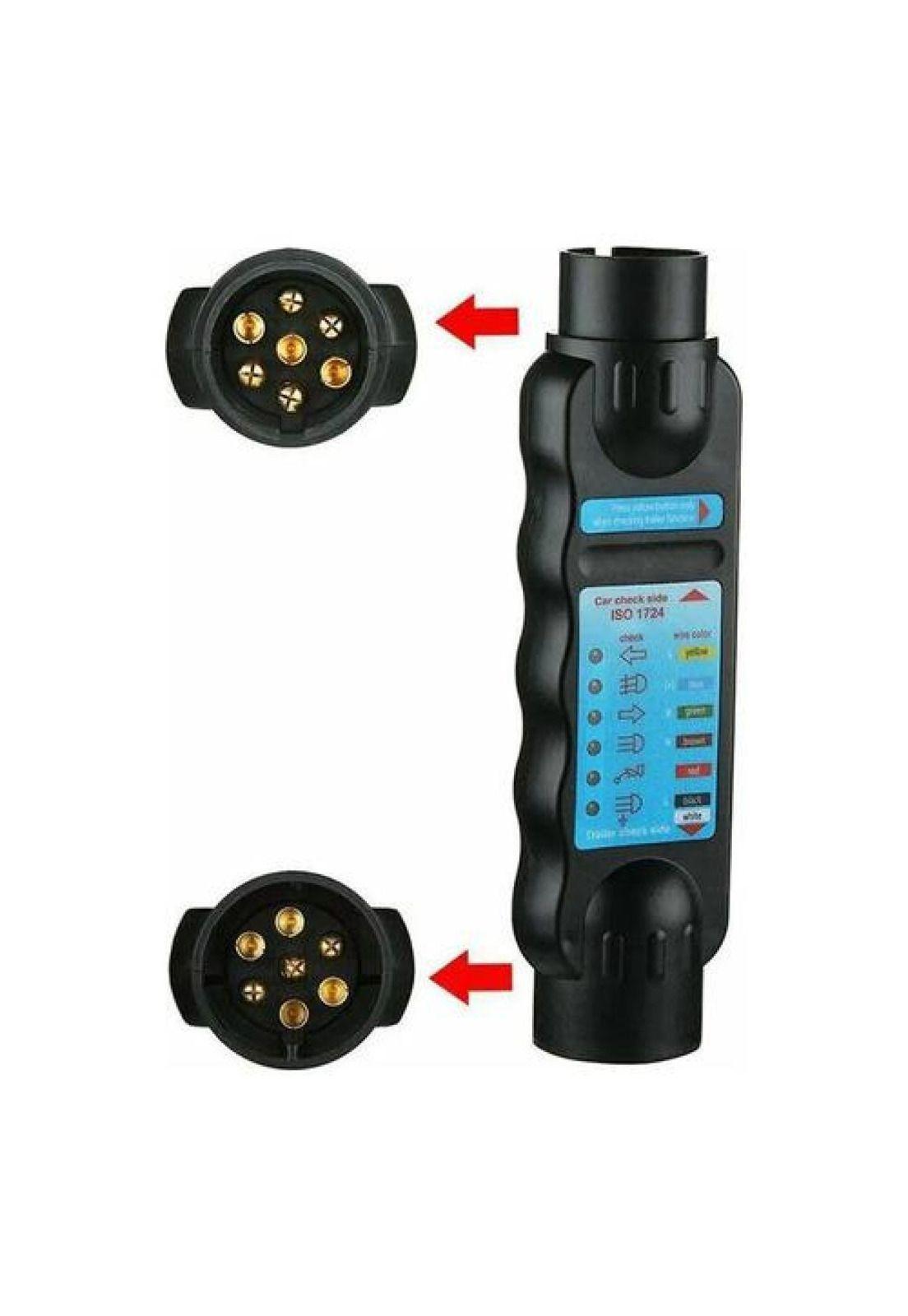 Tester 7 Pin Circuito Cableado Luces Enchufe Trailer Auto-4