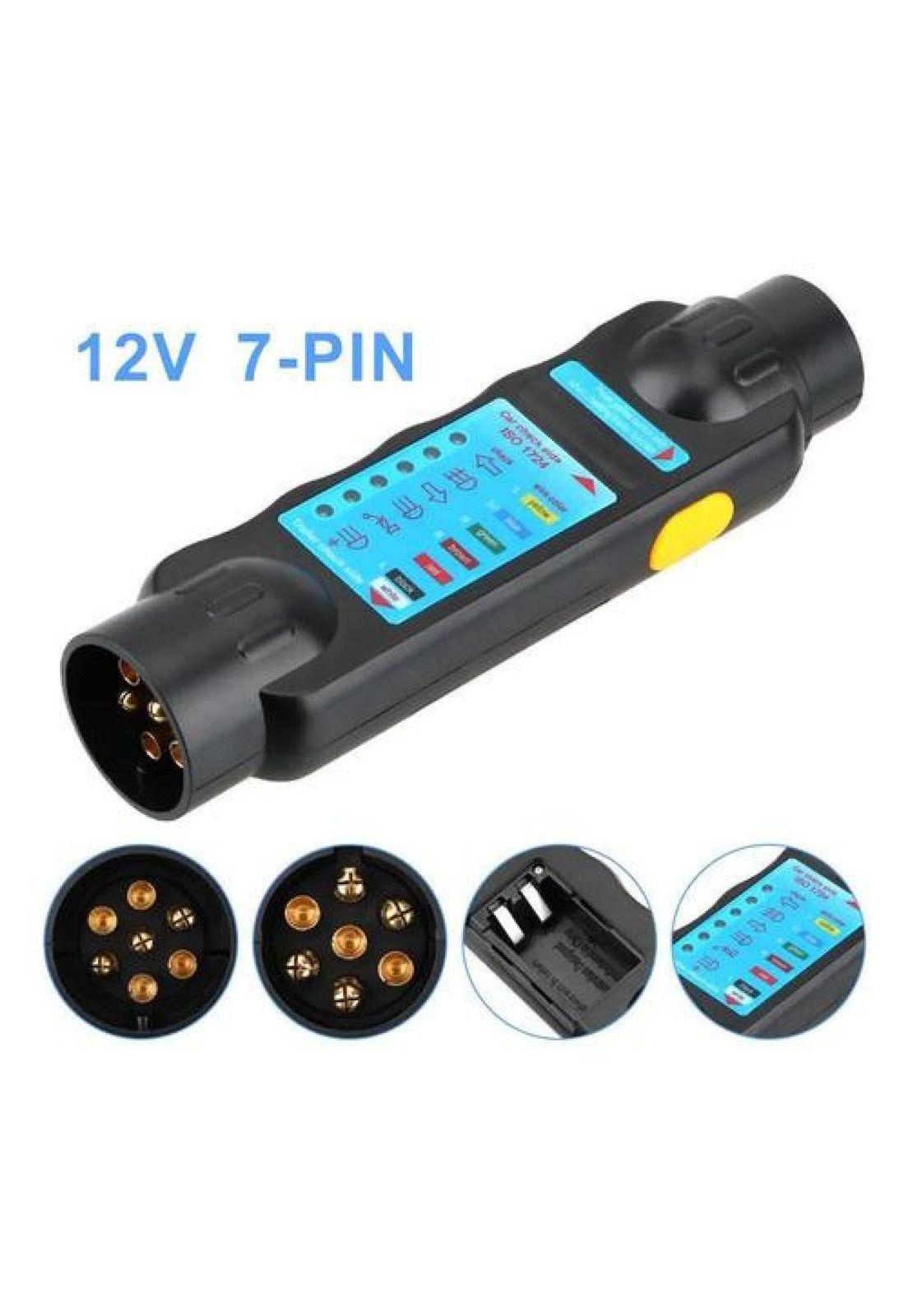 Tester 7 Pin Circuito Cableado Luces Enchufe Trailer Auto-6