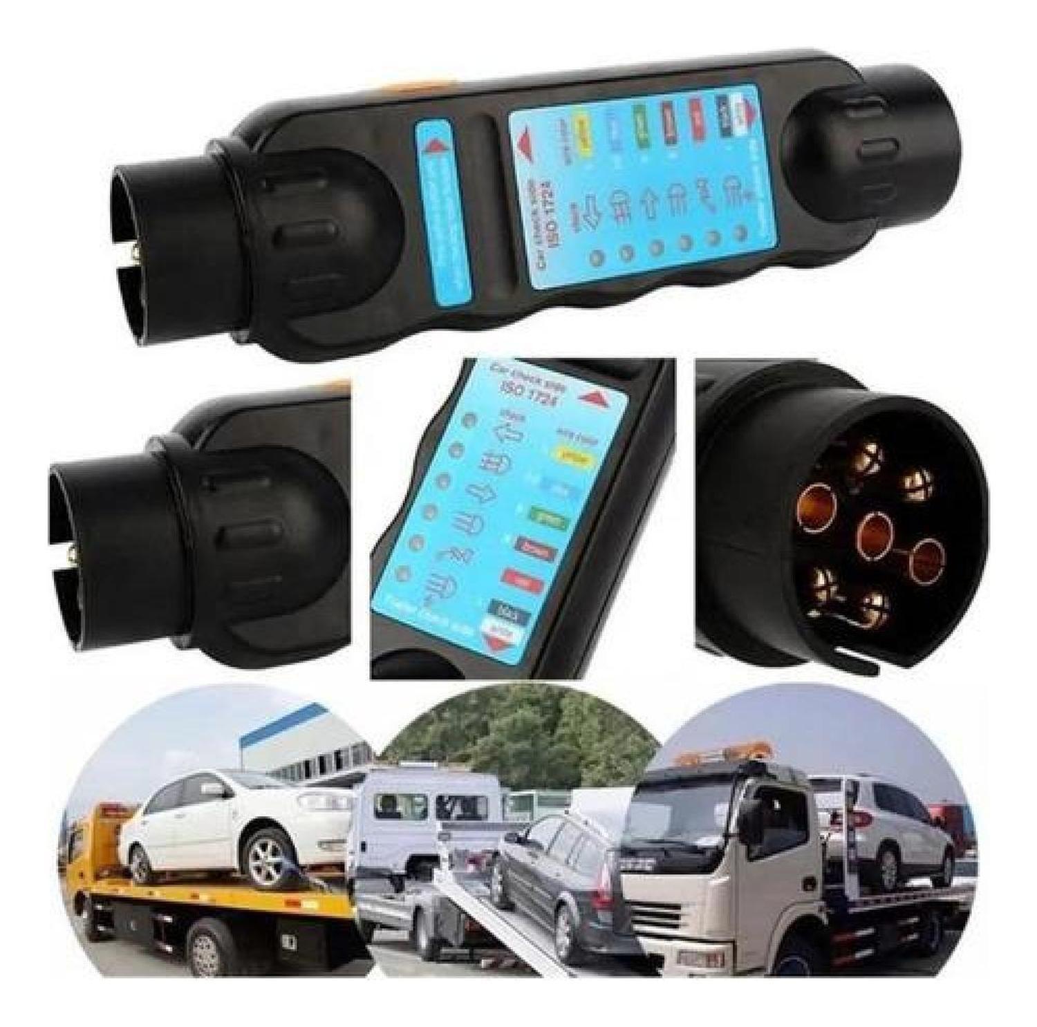 Tester 7 Pin Circuito Cableado Luces Enchufe Trailer Auto-2