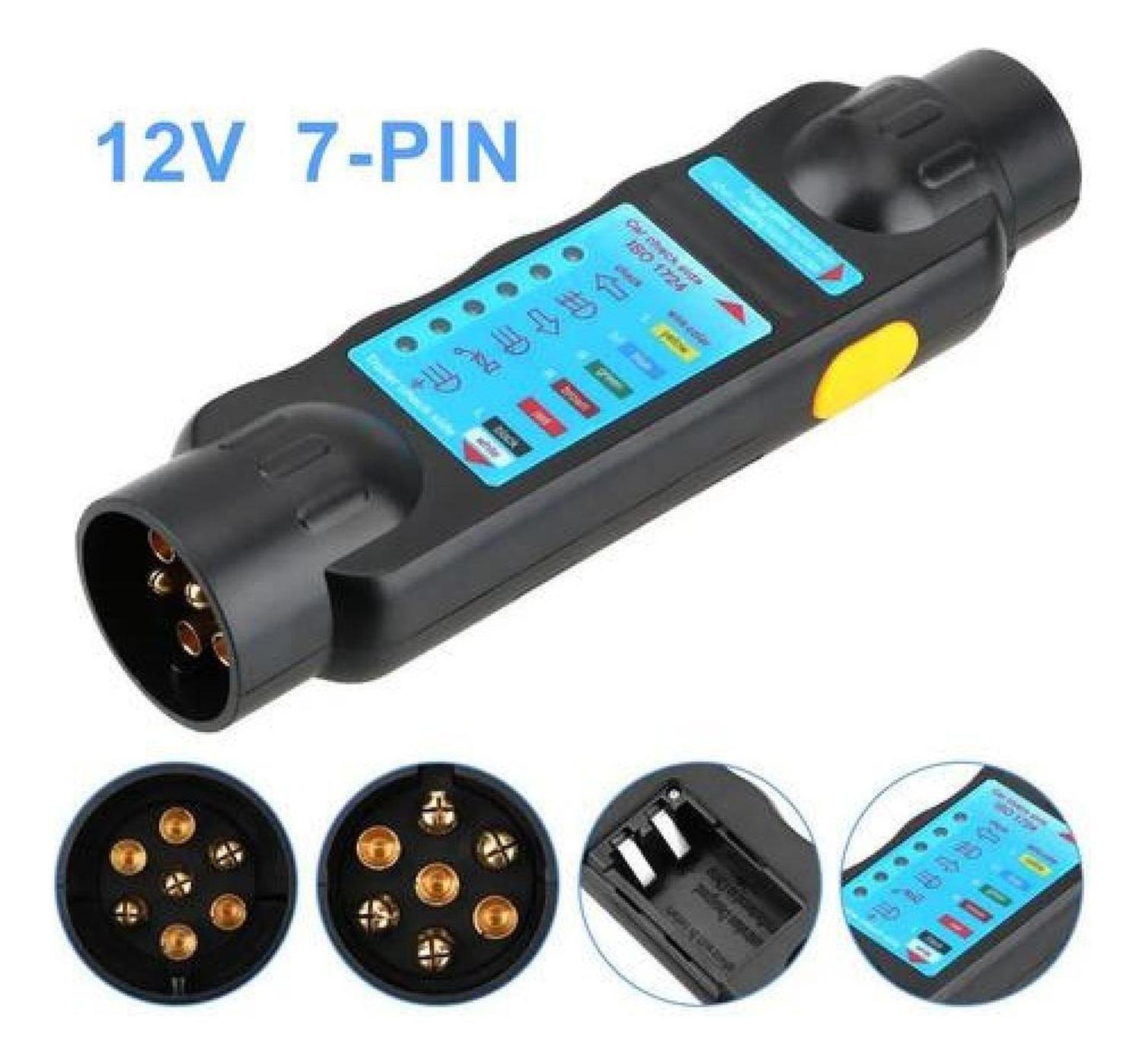 Tester 7 Pin Circuito Cableado Luces Enchufe Trailer Auto-6
