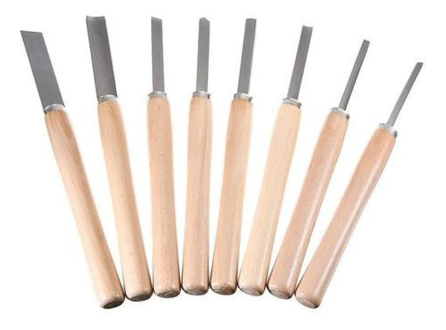 Set De 8 Gubias Cinceles Para Torno De Madera, Carpintería-6