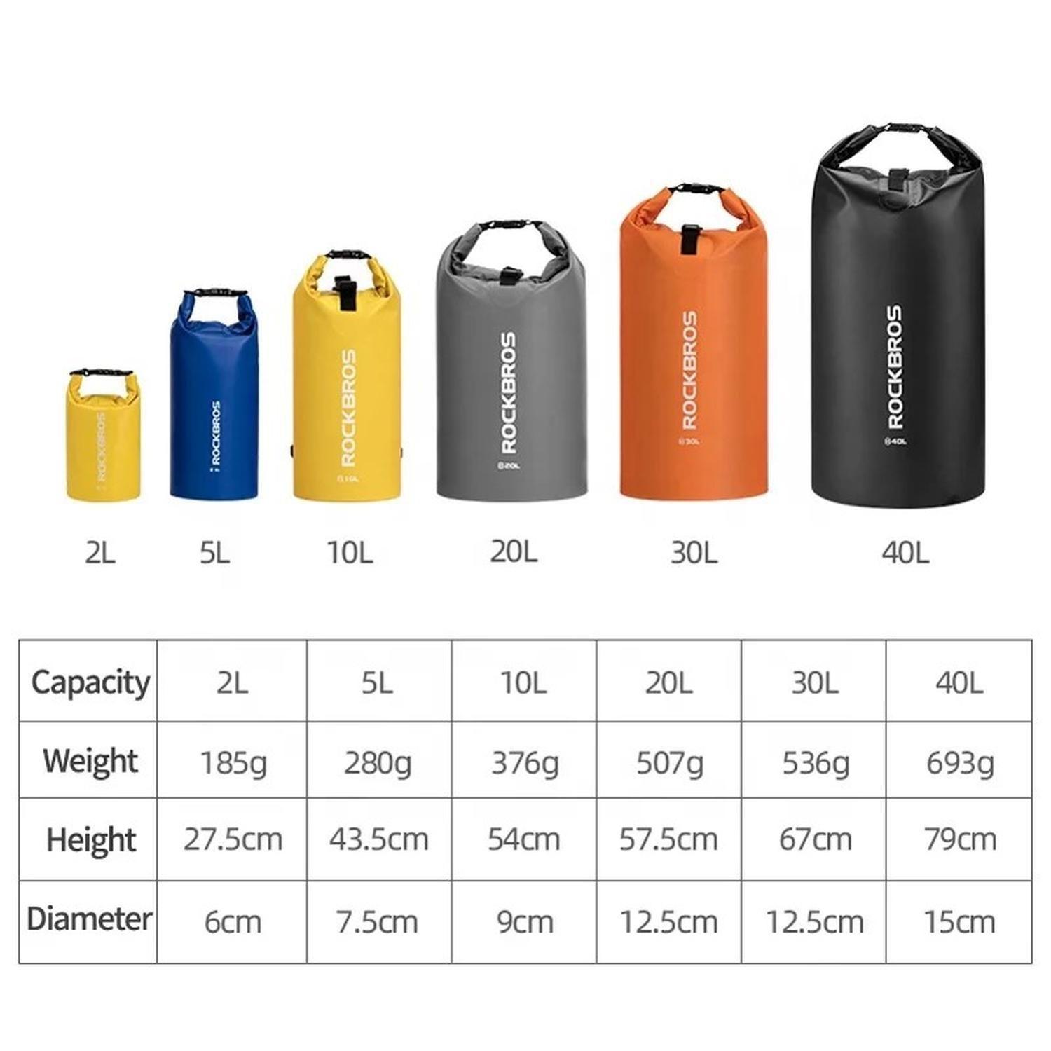 Bolso Seco Impermeable Rockbros 2L Agua Playa Natación-2